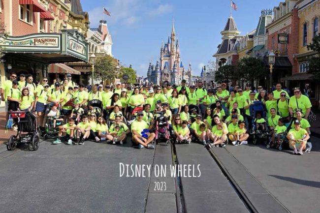 Group in front of Disney Castle