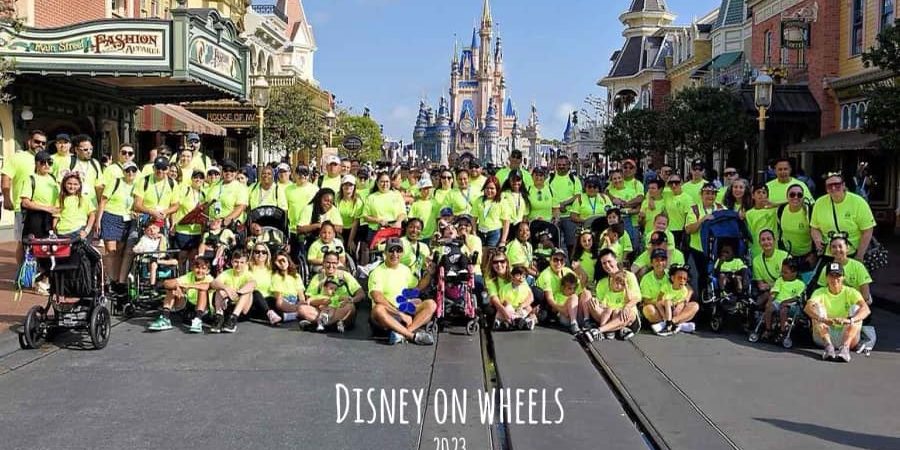 Group in front of Disney Castle