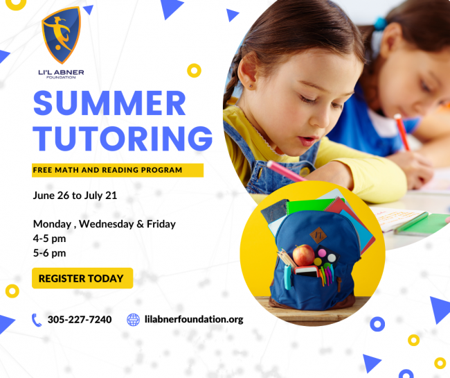 Flyer for Summe Tutoring